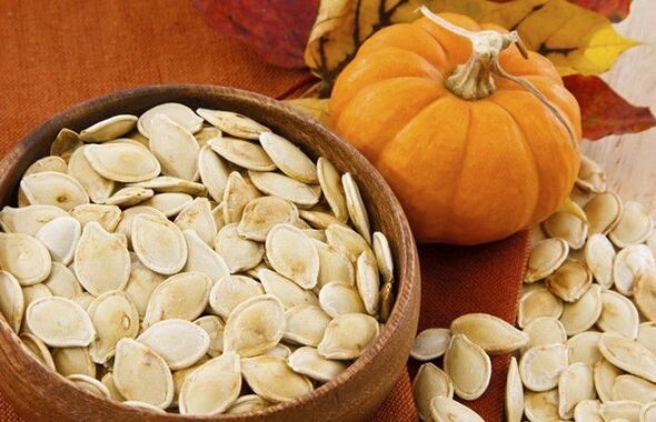 Pumpkin seeds for parasites