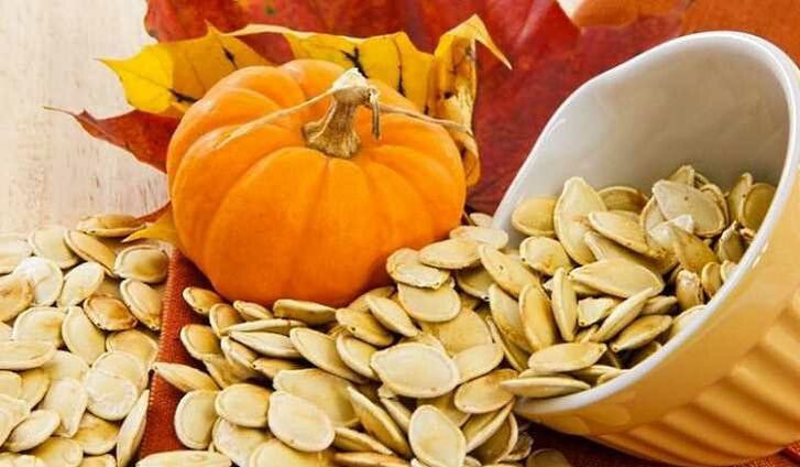raw pumpkin seeds - a well -known anthelmintic