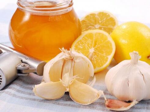 garlic with lemon from parasites in the body