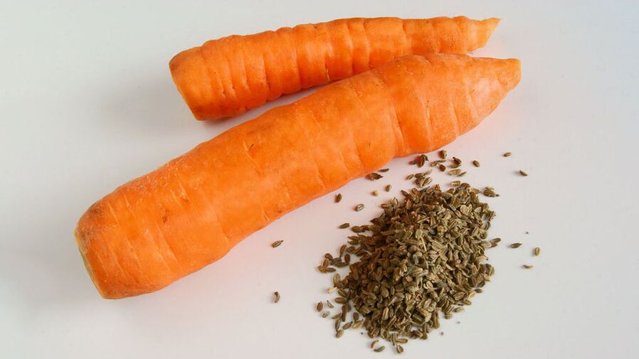Carrot seeds help eliminate parasites in the home
