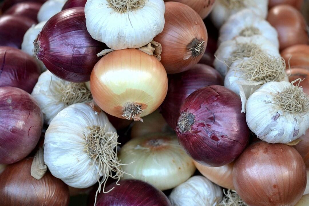 garlic and onions to get rid of worms